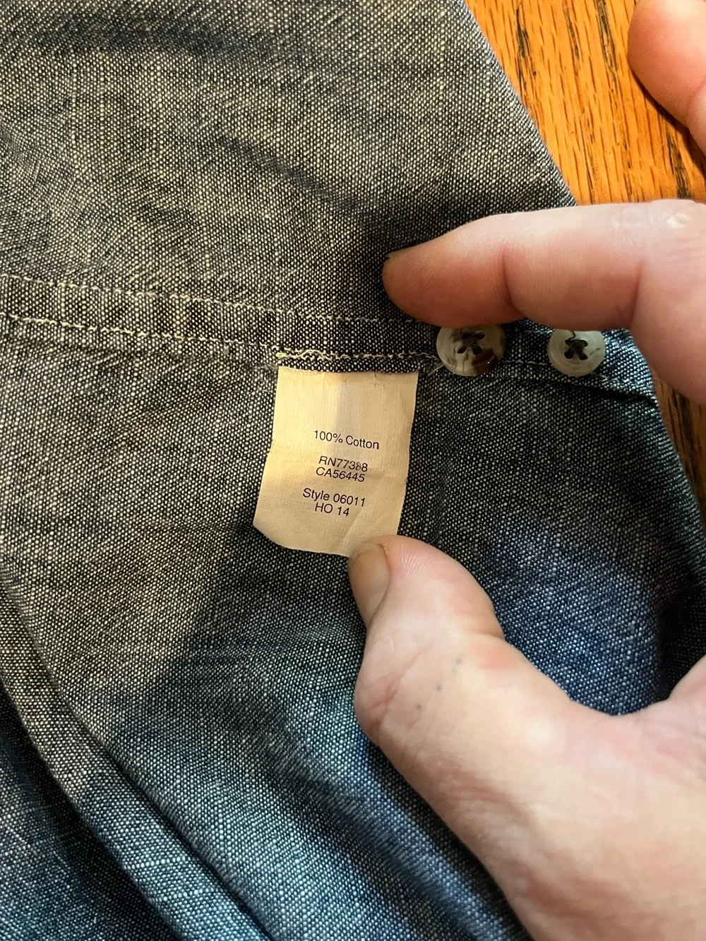 J. Crew Chambray Button Down Shirt Size Medium